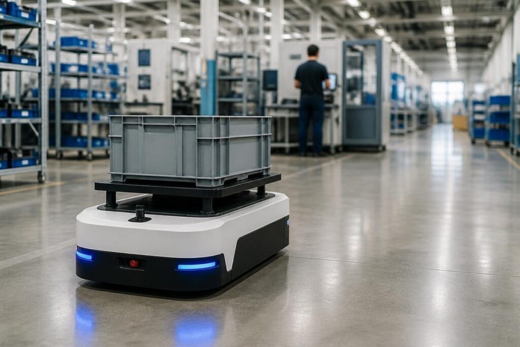 What autonomous mobile robots change on the factory floor